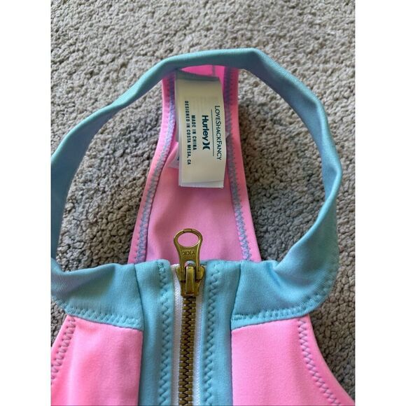 LoveShackFancy X Hurley• Max Colorblock One Piece swim, Large $228 A11 - Picture 6 of 11